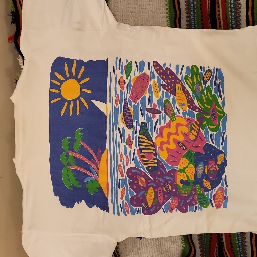 RETRO 90s Ken Done Australia 1xl Long T-Shirt - Picture 4 of 6